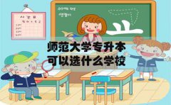 师范大学专升本在上海可以选什么学校